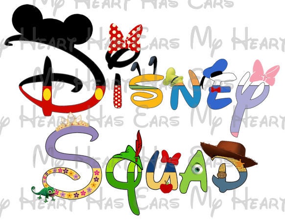 Disney Squad trip Family vacation Mickey and gang font image png digital file sublimation print Waterslide tshirt design