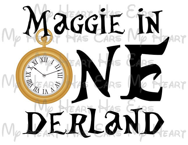 Alice in Wonderland Auntie in Onederland personalized 1st first birthday image png digital file sublimation print decal t-shirt design