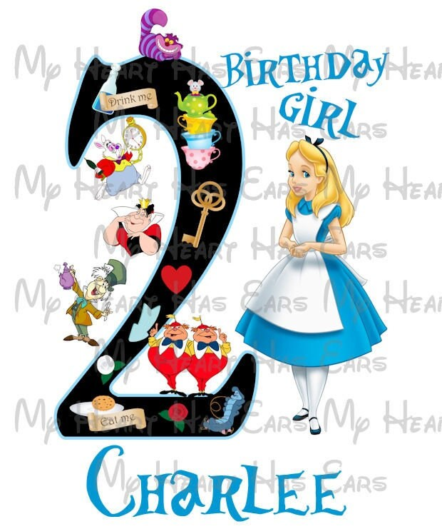 Alice in Wonderland Brother of the birthday girl image png digital file sublimation print t-shirt design