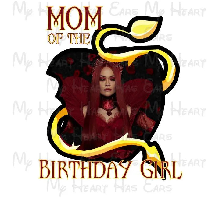 Descendants rise of red birthday ANY NAME NUMBER image png digital file sublimation print decal t-shirt design