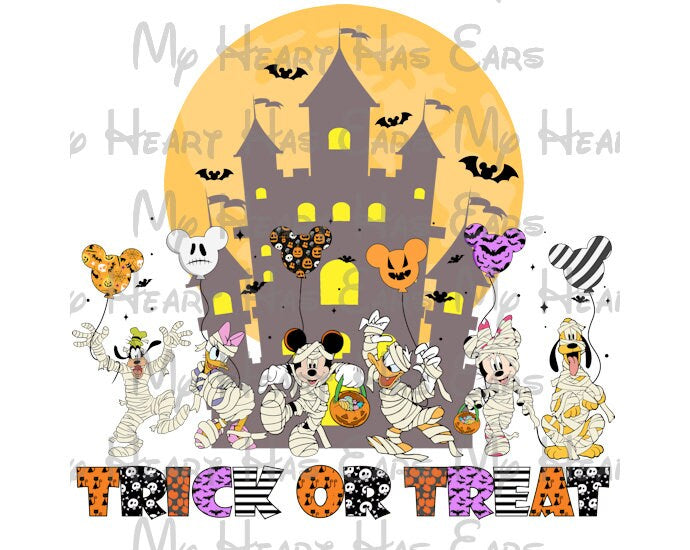 Mummy Disney trick or treat Halloween vacation image png digital file sublimation print t-shirt design