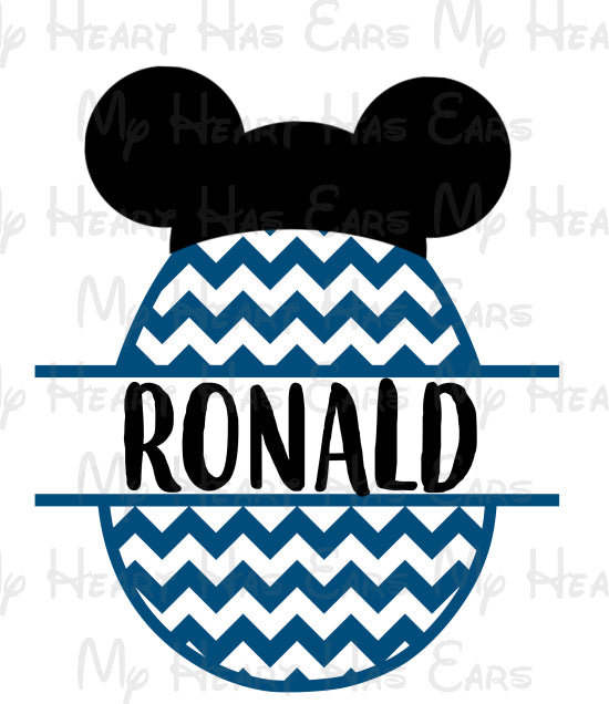 Mickey Mouse Easter egg PERSONALIZED image PNG digital download