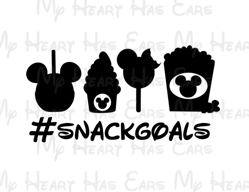 #snackgoals Mickey Disney snacks PNG Digital Download