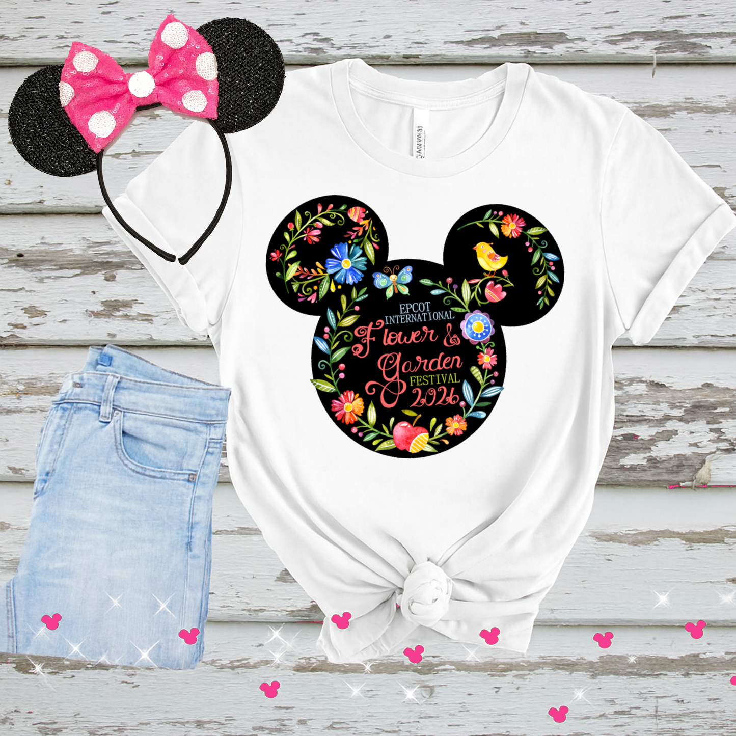 Flower & Garden Festival 2026 – Mickey Head PNG | Digital Download