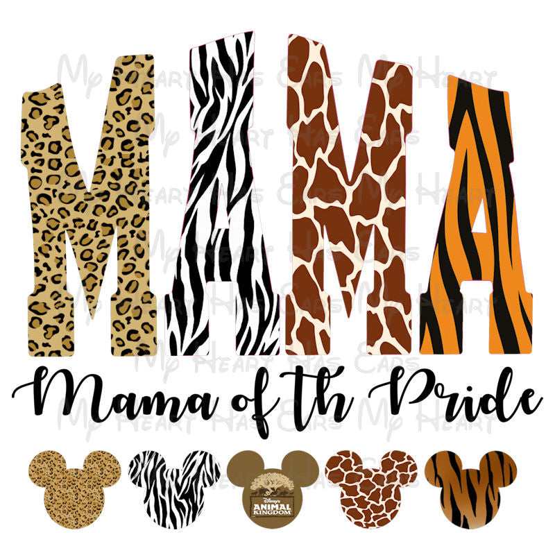 Animal Kingdom Disney MAMA PNG DIgital Download