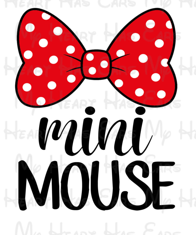 Mama + Mini Mouse Matching Set – Digital PNG Files (Instant Download)