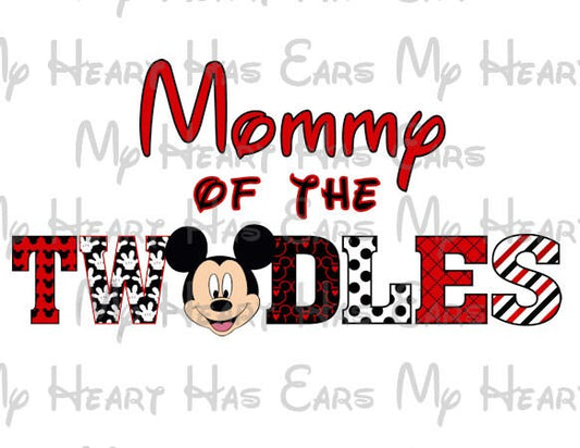 Mickey Mouse Mommy of the twodles birthday boy image png digital file sublimation print t-shirt design