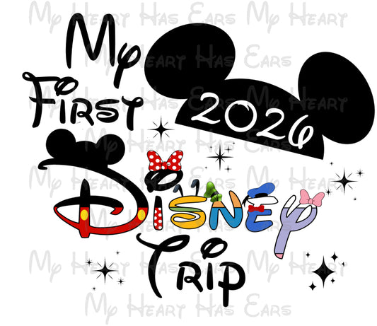 My first Disney trip 2026 Mickey Mouse ears PNG Digital Download