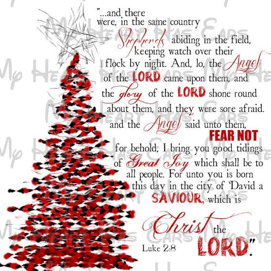 Luke 2:8 Jesus birth Christmas image png digital file sublimation print t-shirt design