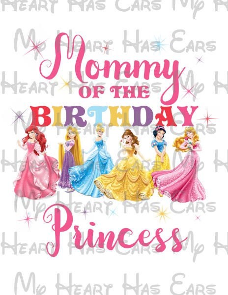 Disney Princess crown Brother of the birthday girl image png digital file sublimation print t-shirt design