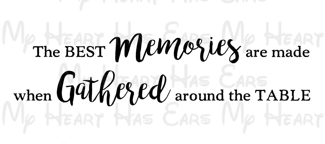 The Best Memories Are Made Printable Wall Art  Farmhouse Dining Room Sign  Digital Download