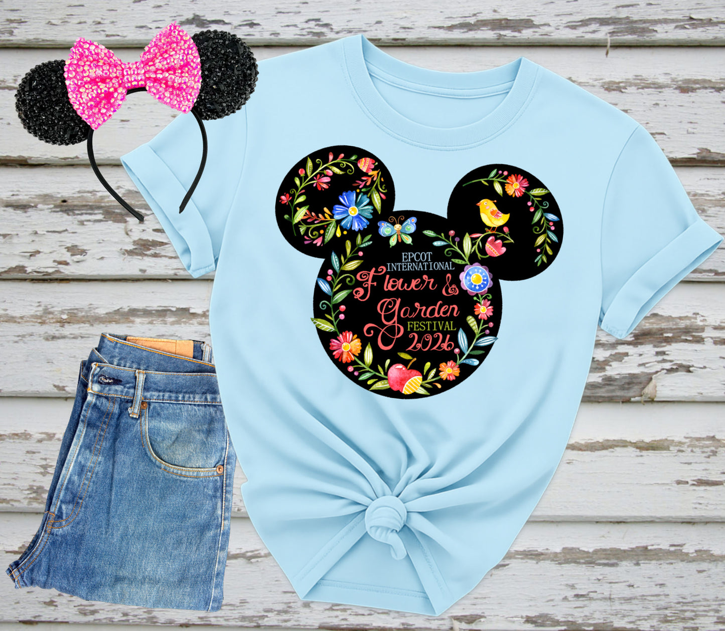 Flower & Garden Festival 2026 – Mickey Head PNG | Digital Download