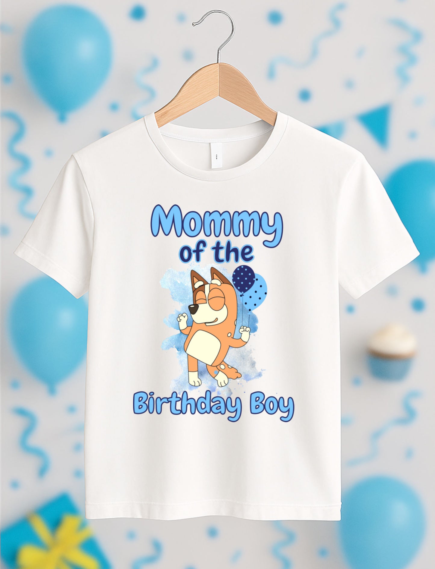 Bluey Birthday Family Bundle – Custom Birthday Boy + Matching Family PNG Set