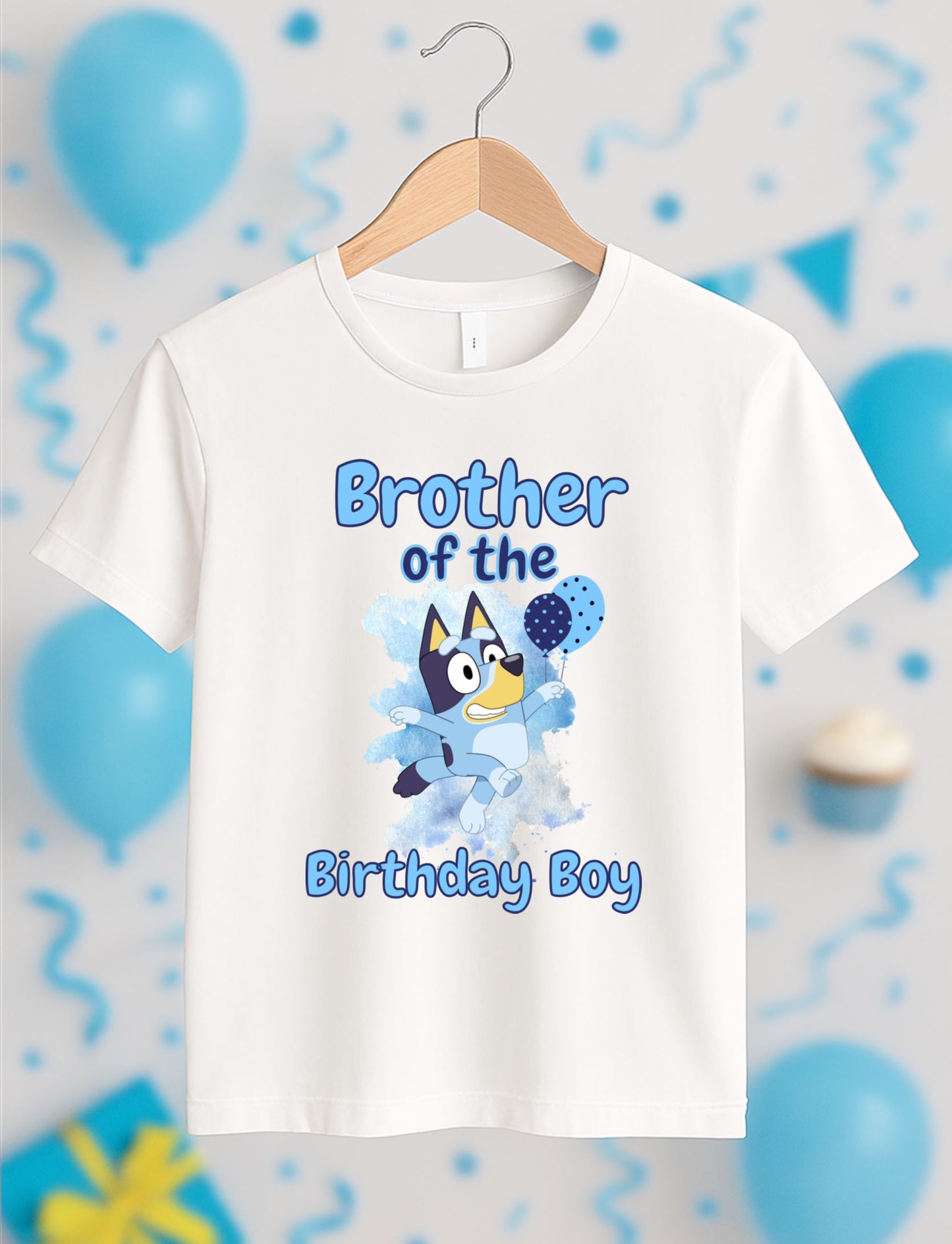 Brother of the Birthday Boy PNG Bluey Matching Family Birthday Shirt Design High‑Quality Sublimation PNG