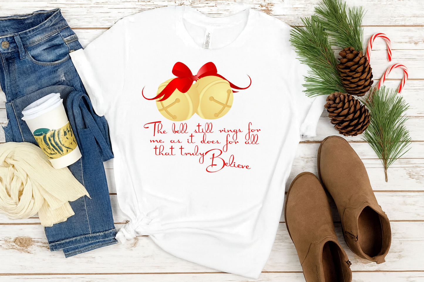Jingle Bells Polar Express Christmas PNG Digital Download