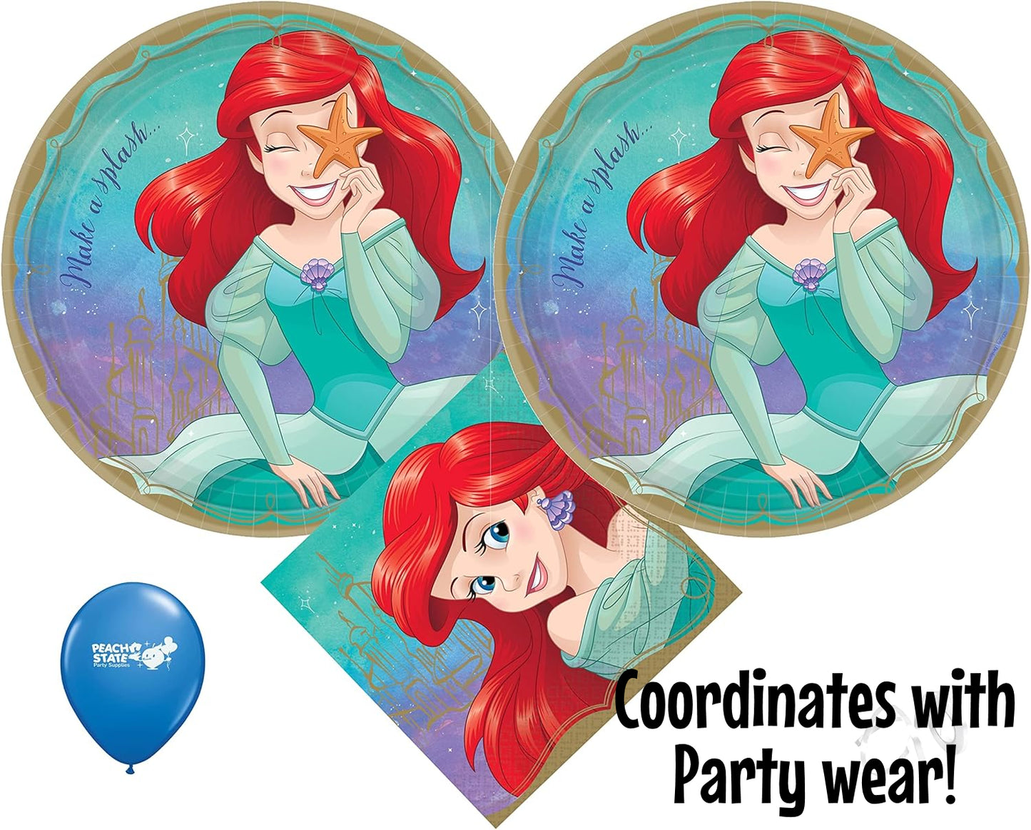 Ariel the little mermaid matching Birthday image ANY NAME NUMBER png digital file sublimation print decal t-shirt design