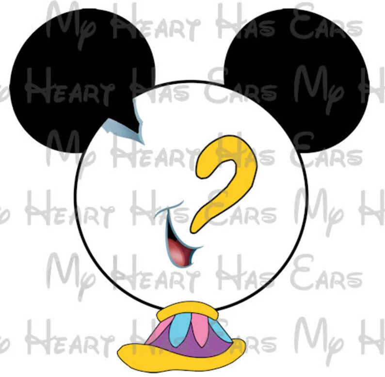 Belle Beauty and the Beast Minnie Mickey Mouse head ears image png digital file sublimation print t-shirt design