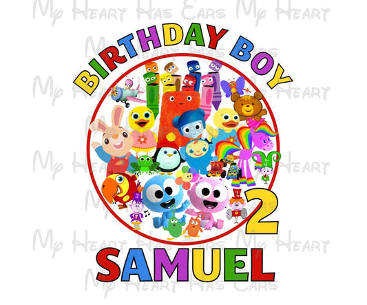 Baby First tv birthday image personalized ANY NAME NUMBER png digital file sublimation print decal t-shirt design