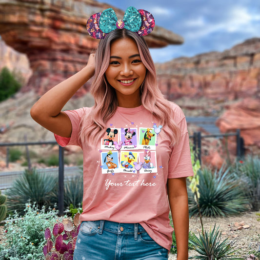 Polaroid pictures Mickey Mouse and friends gang image png digital file sublimation print decal t-shirt design