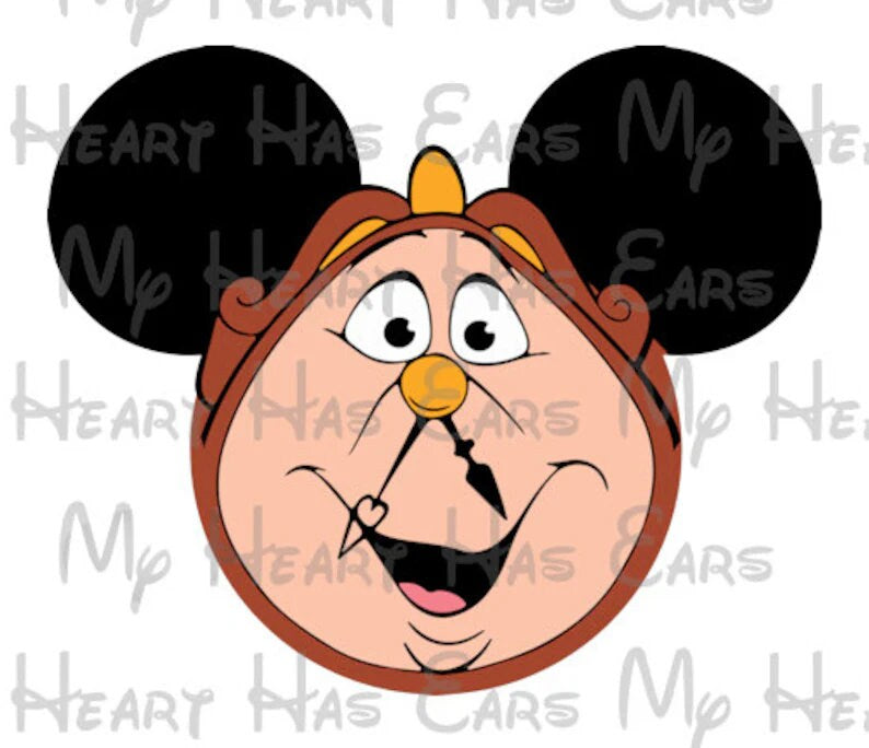 Belle Beauty and the Beast Minnie Mickey Mouse head ears image png digital file sublimation print t-shirt design