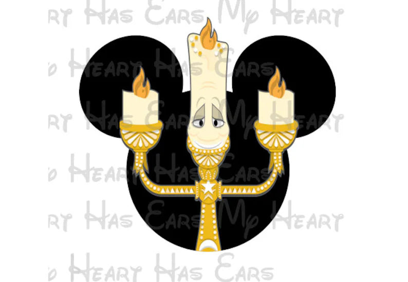 Belle Beauty and the Beast Minnie Mickey Mouse head ears image png digital file sublimation print t-shirt design