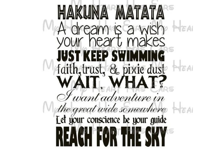 Disney character quotes image png digital file sublimation print t-shirt design