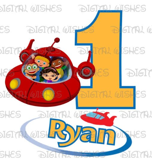 Little Einsteins birthday image personalized ANY NAME NUMBER png clipart digital file sublimation print decal t-shirt design