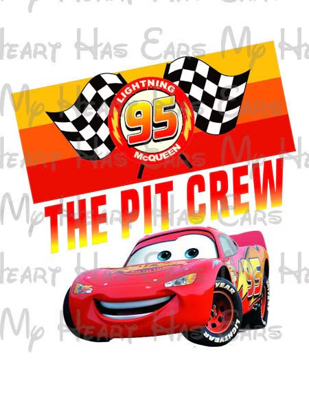 Lightning McQueen Cars Birthday Pit Crew of the birthday boy image png digital file sublimation print t-shirt design