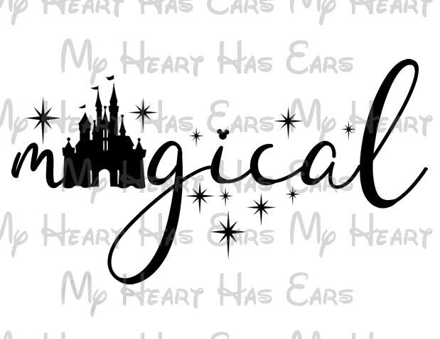 Disney Magical Castle image png digital file sublimation print t-shirt design