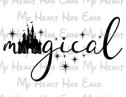 Disney Magical Castle image png digital file sublimation print t-shirt design