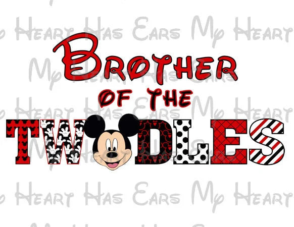 Mickey Mouse look who's two twodles birthday boy image png digital file sublimation print t-shirt design