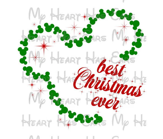 Mickey Mouse best Christmas ever image png digital file sublimation print decal t-shirt design