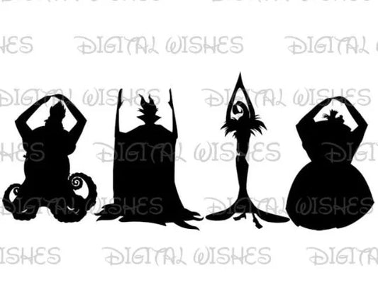 OHIO State Buckeyes Disney Villain silhouette arms image png digital file sublimation print t-shirt design