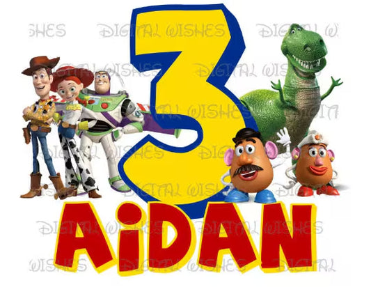 Toy Story birthday image personalized ANY NAME NUMBER png clipart digital file sublimation print t-shirt design