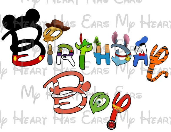 Disney Birthday Girl in a word Minnie Mouse Princess character font text image png digital file sublimation print decal t-shirt design