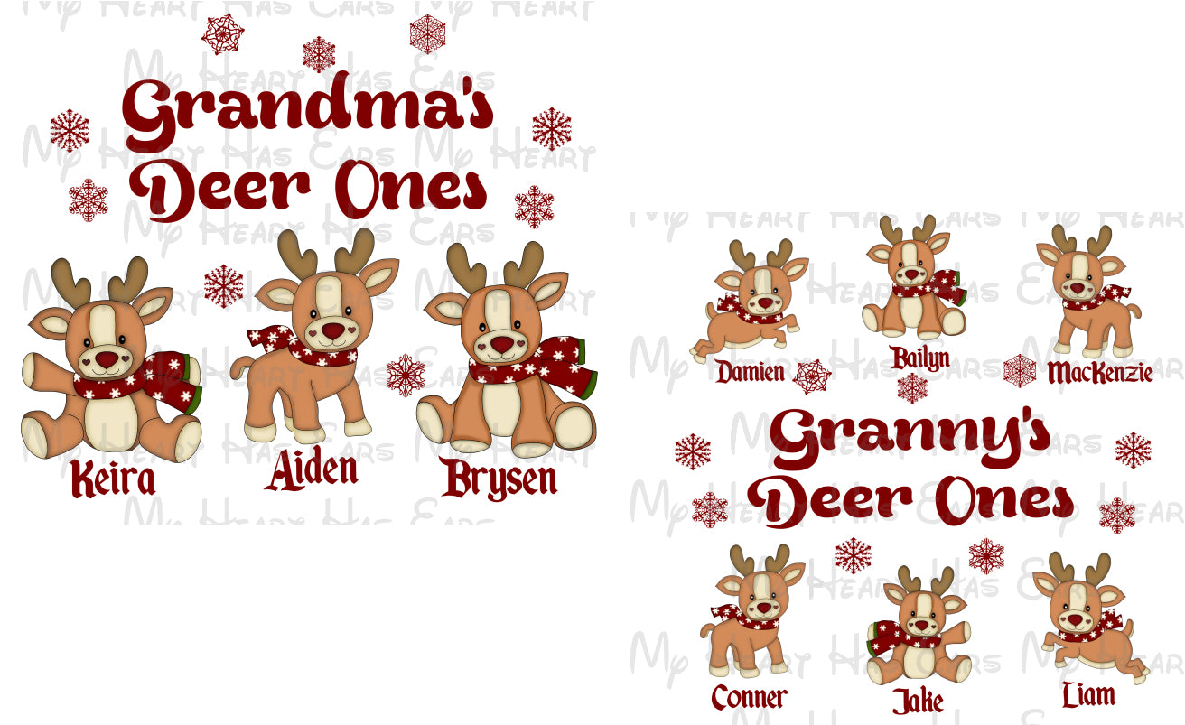 Reindeer mom grandma custom grankids kids image png digital file sublimation print t-shirt design