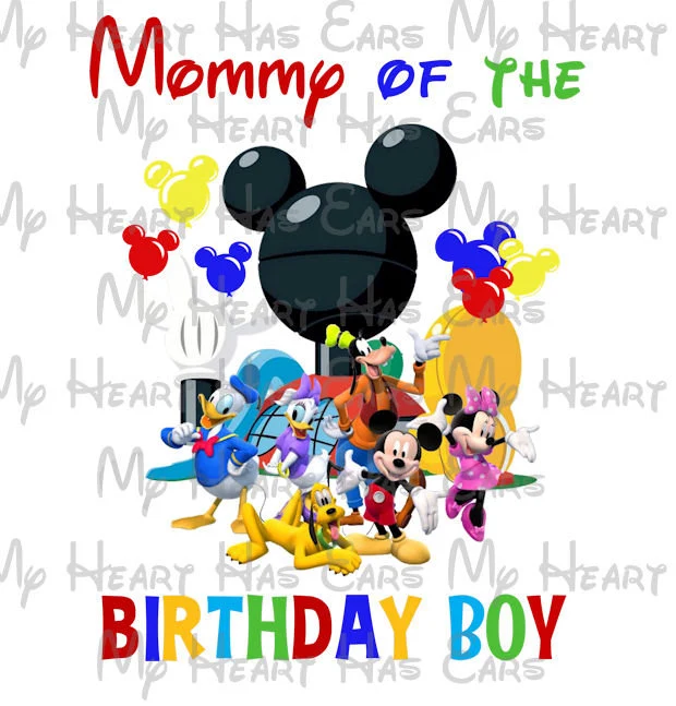 Mickey Mouse Clubhouse Grandpa of the Birthday Boy image png digital file sublimation print t-shirt design