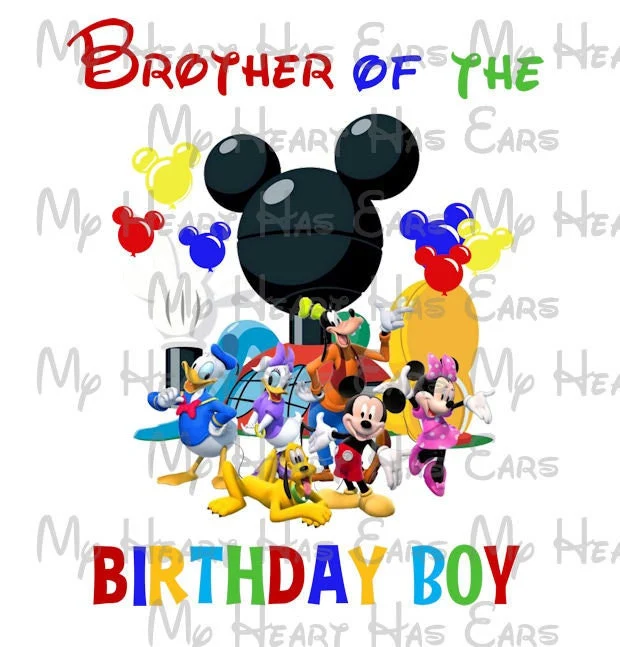 Mickey Mouse Clubhouse Grandpa of the Birthday Boy image png digital file sublimation print t-shirt design