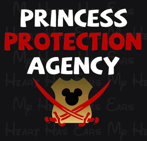 Princess Protection Agency PPA Mickey Mouse badge security image png digital file sublimation print decal t-shirt design