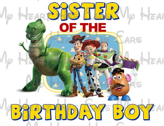 Toy Story Sister of the birthday boy image png clipart digital file sublimation print t-shirt design