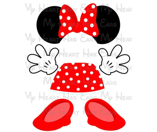 Disney Cruise Lines Minnie Mouse state room door porthole body parts images png digital file print design
