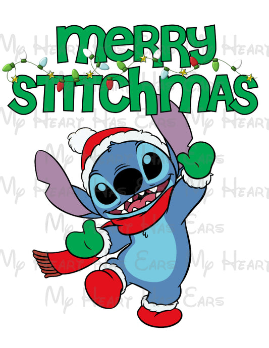 Merry Stitchmas Stitch Christmas image png digital file sublimation print t-shirt design