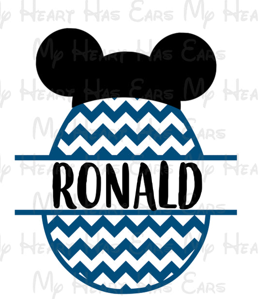 Mickey Mouse Easter egg PERSONALIZED image png digital file sublimation print t-shirt design