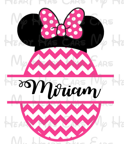 Minnie Mouse Easter egg PERSONALIZED image png digital file sublimation print t-shirt design