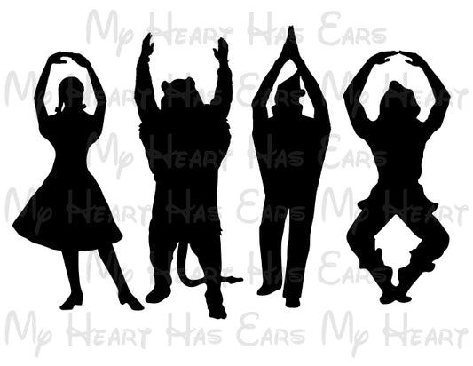 OHIO State Buckeyes Wizard of Oz silhouette arms image png digital file sublimation print t-shirt design