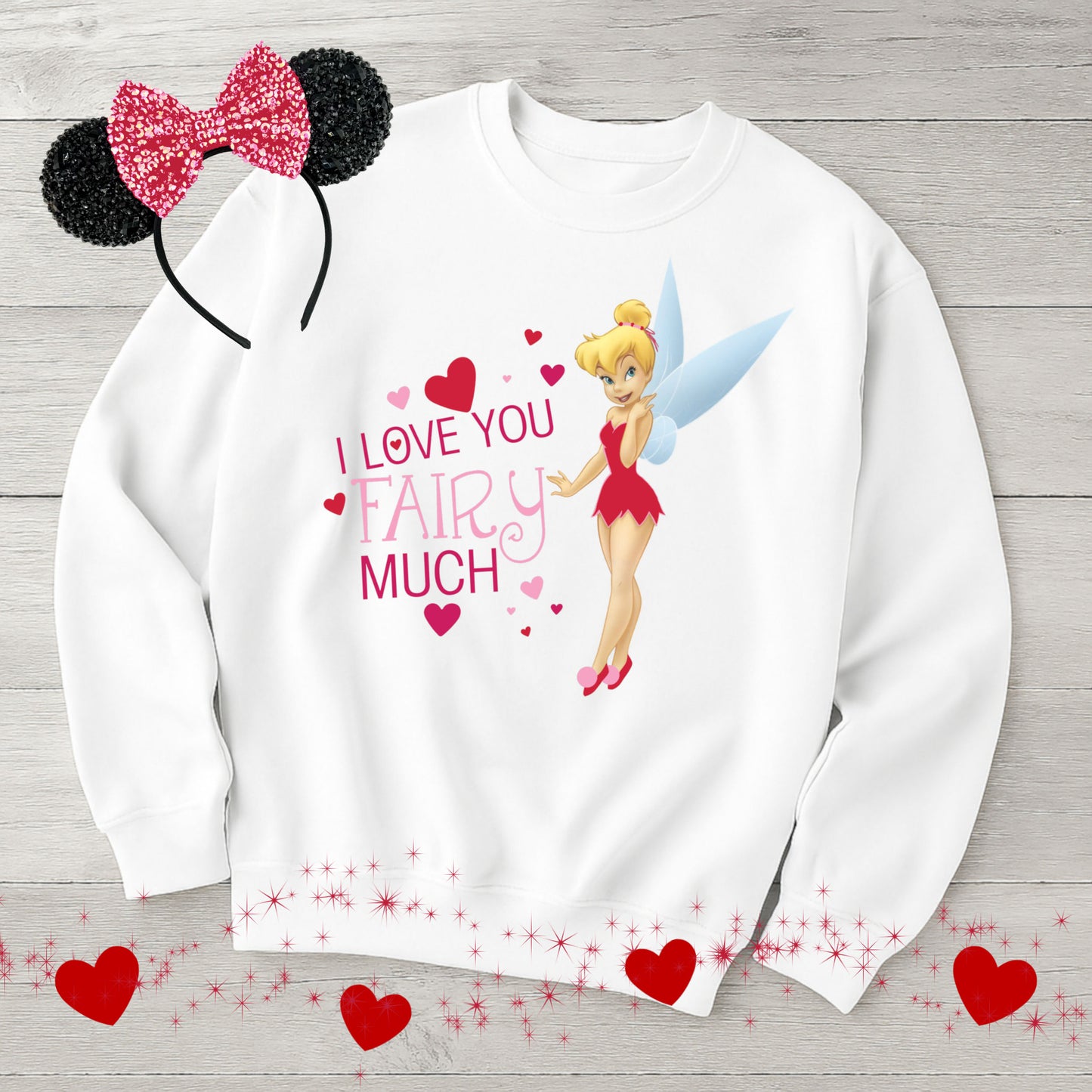 I LOVE YOU FAIRY MUCH PNG • Tinkerbell Valentine’s Day Design