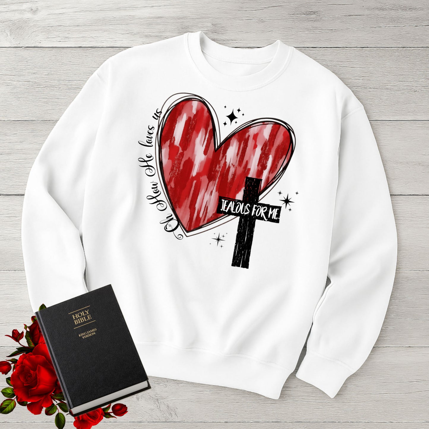 Jealous For Me Christian Heart PNG • Design Digital Download Worship Art