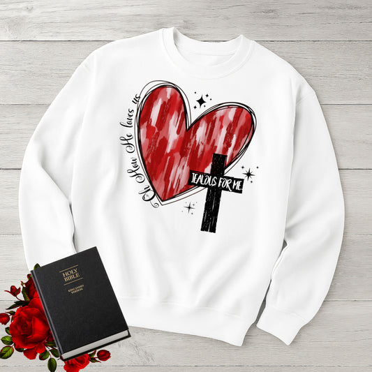 Jealous For Me Christian Heart PNG • Design Digital Download Worship Art