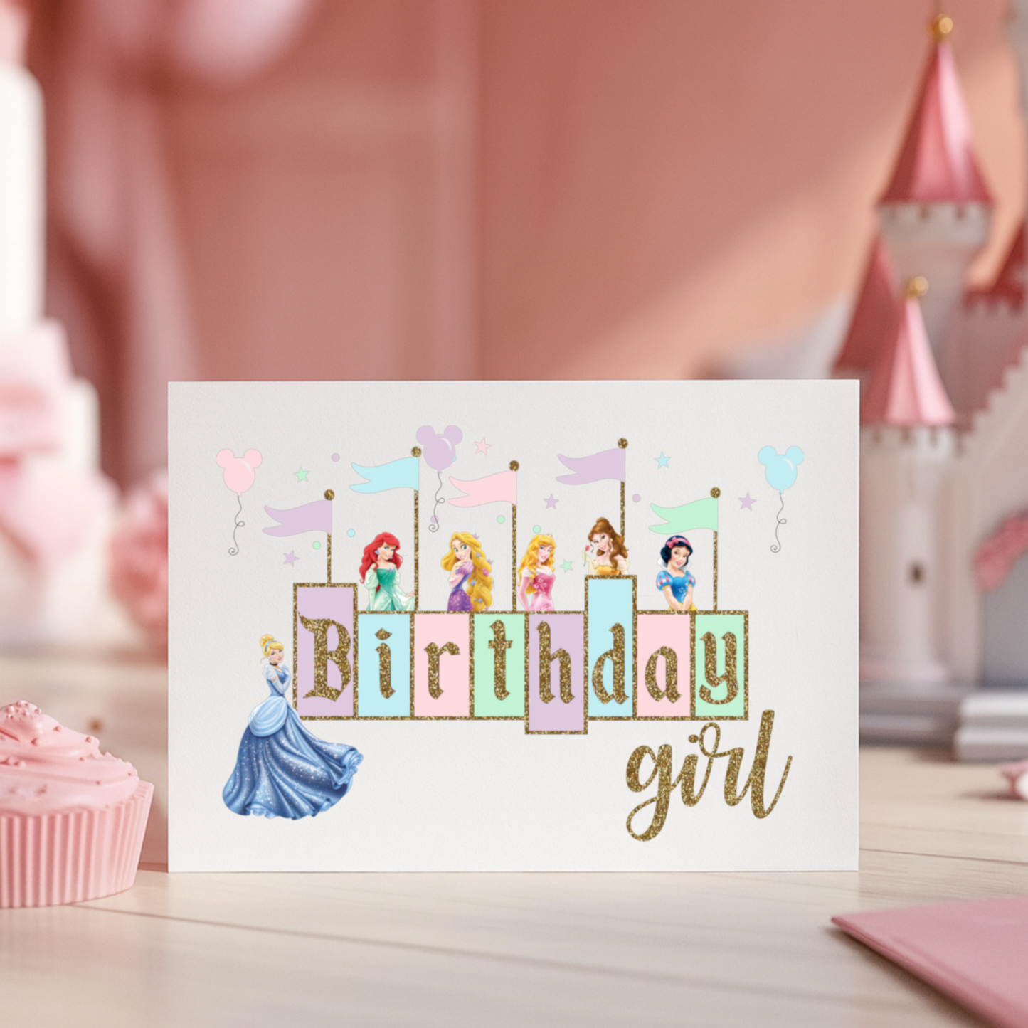 Disney Princess Birthday Girl 2026 PNG Digital Download