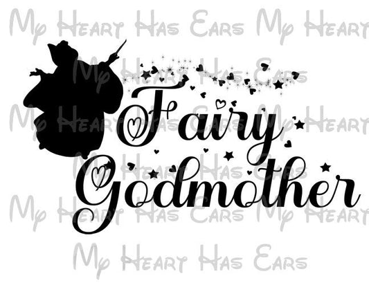 Fairy Godmother Cinderella image png digital file sublimation print t-shirt design